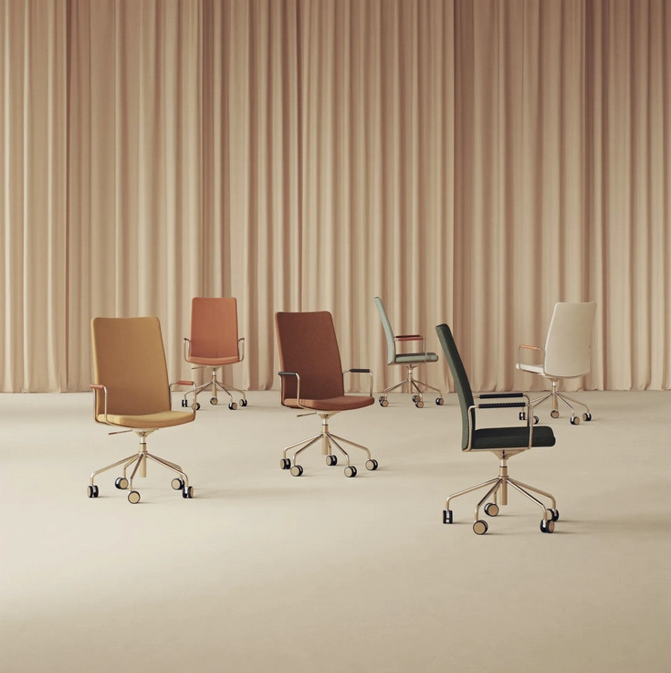 Stella High Back sophisticated design demonstrating low-key elegant construction Broberg Ridderstråle