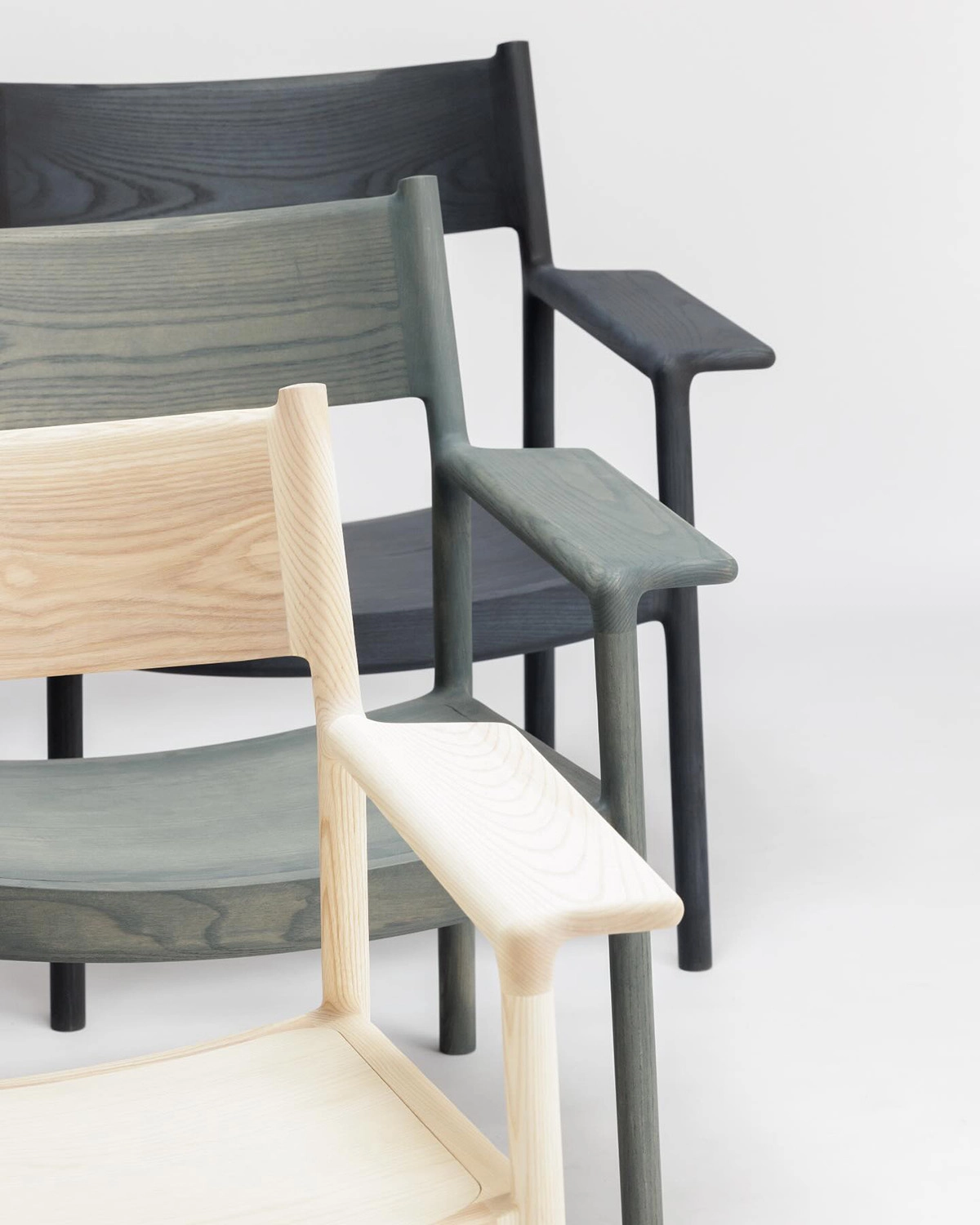 GLC 01 lounge chair in Natural White ash finish showing the clean lines and minimalist approach of Danish-Japanese design.