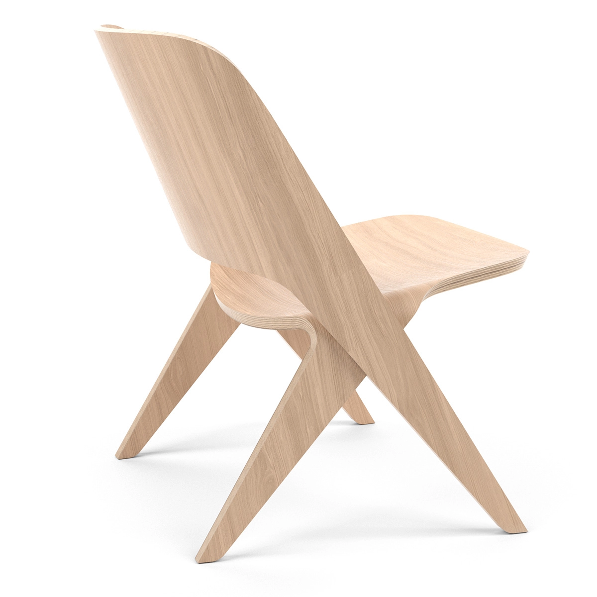 Close-up detail of Lavitta armchair showing the precision joinery and veneer surface quality