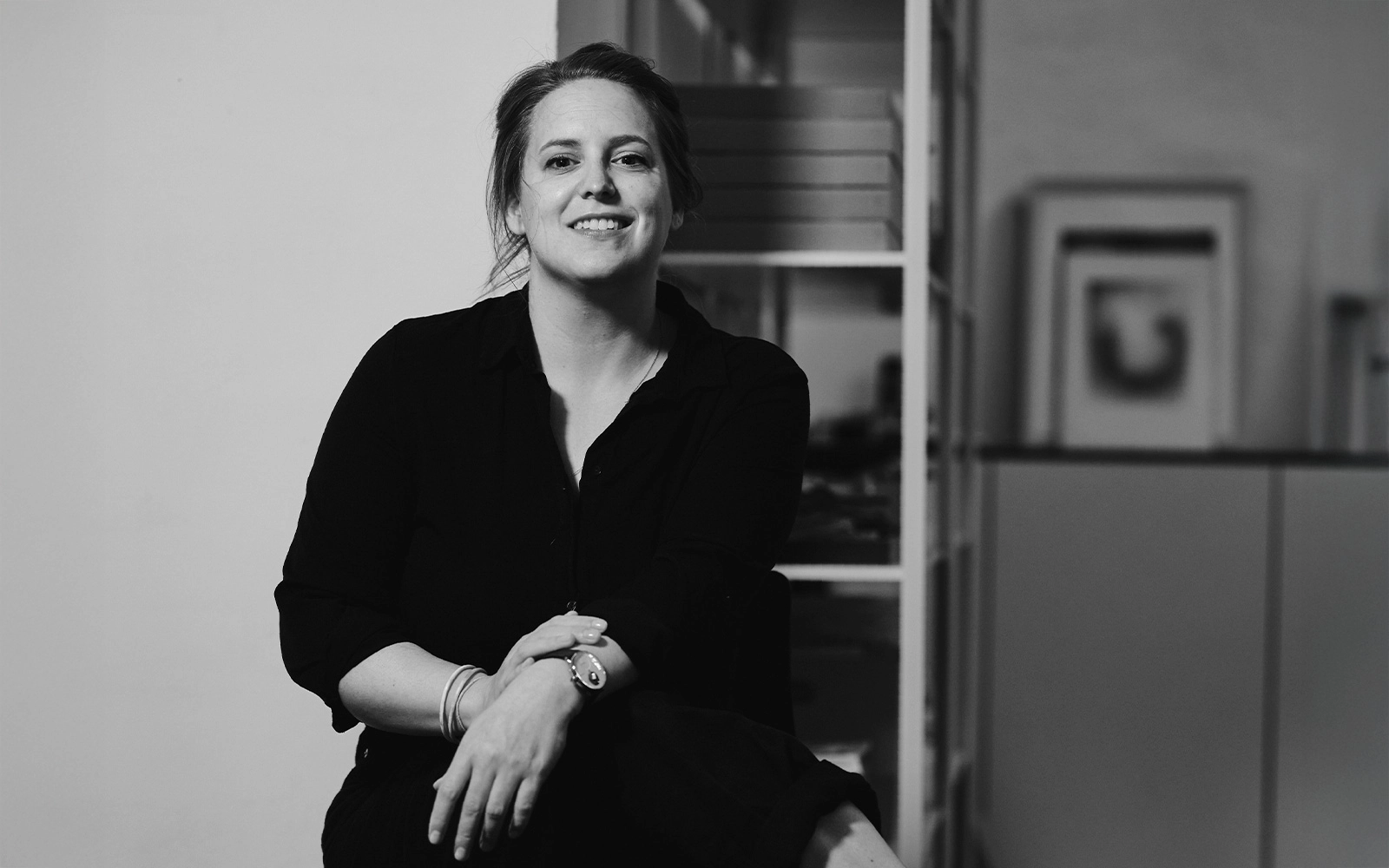 German designer Verena Hennig of AKTTEM with her innovative Reb Lamp pendant lighting design for Normann Copenhagen.