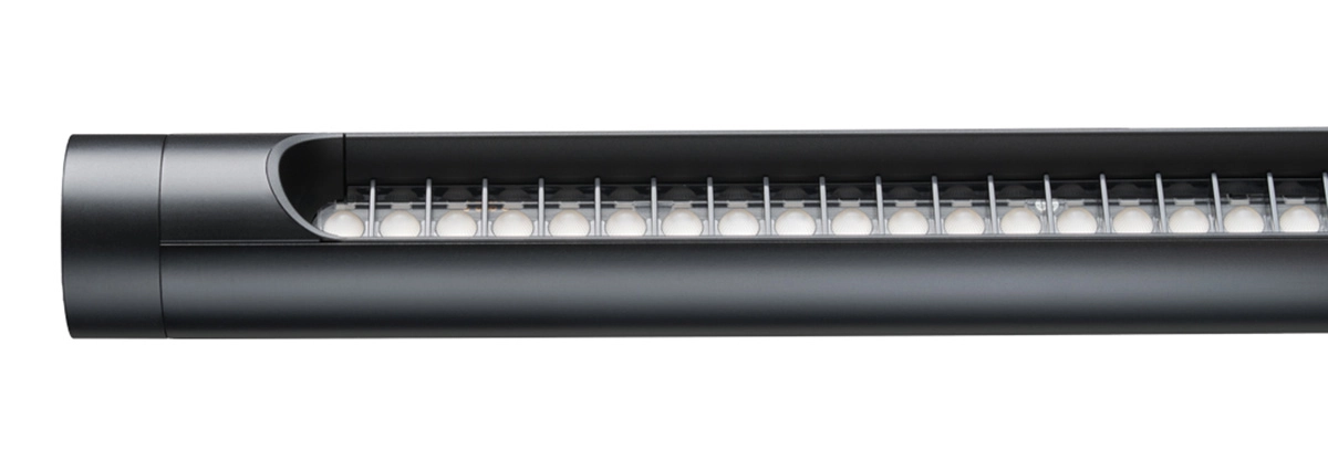 Close-up of w181 Linier Pro's custom-developed microlens system that delivers glare-free professional lighting