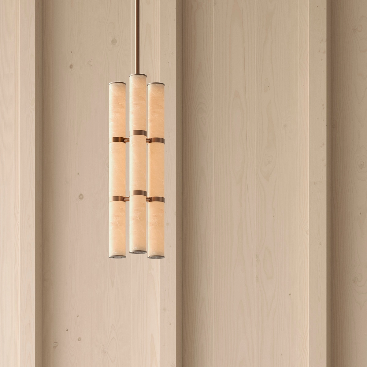 Modern residential interior showcasing PARS pendant lighting integrated with minimalist Scandinavian design