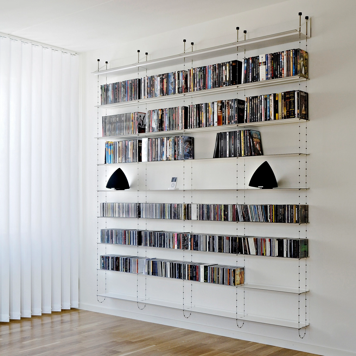 Cell bookshelf by Peter Cohen wall-mounted design floating minimalist storage system Årets Möbel 2007 winner