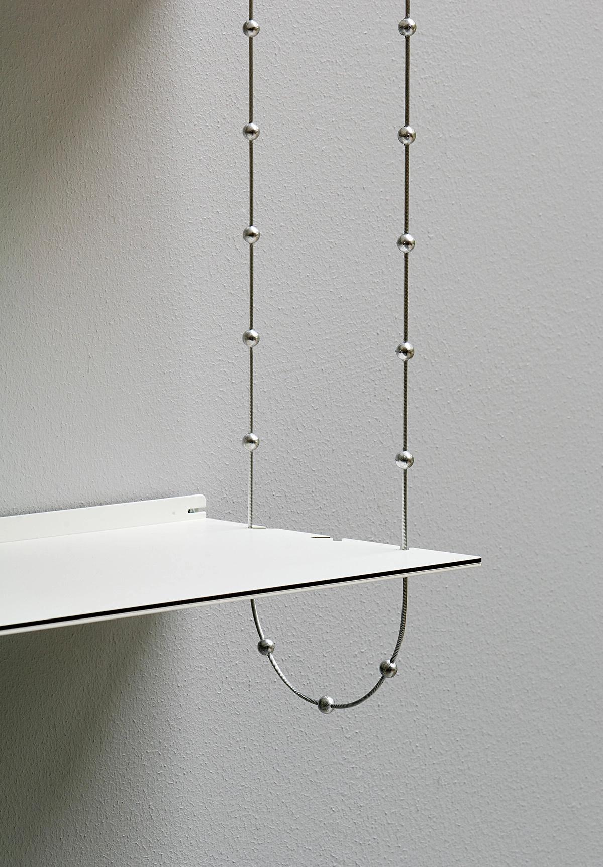 Cell bookshelf detail laminated steel shelf construction Peter Cohen Årets Möbel 2007 high-tech design