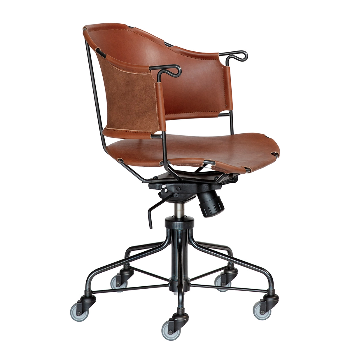 Sheriff work chair from Källemo 2004 with tilt function and steel frame